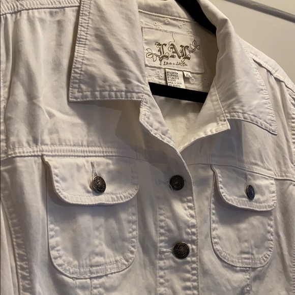 White Jean Jacket - Picture 3 of 5